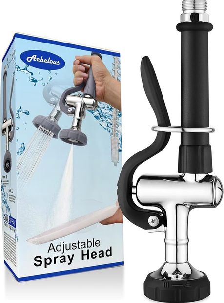 JFPJ-02-H commercial pre-rinse spray head, brass chrome